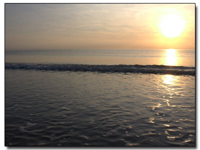 Nordsee Sonnenuntergang vor St. Peter-Ording (2)