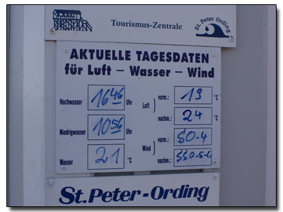 21°C Wasser, 24°C Luft